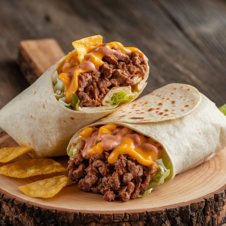 Addictive Nacho Cheese Beef Wrap Recipe